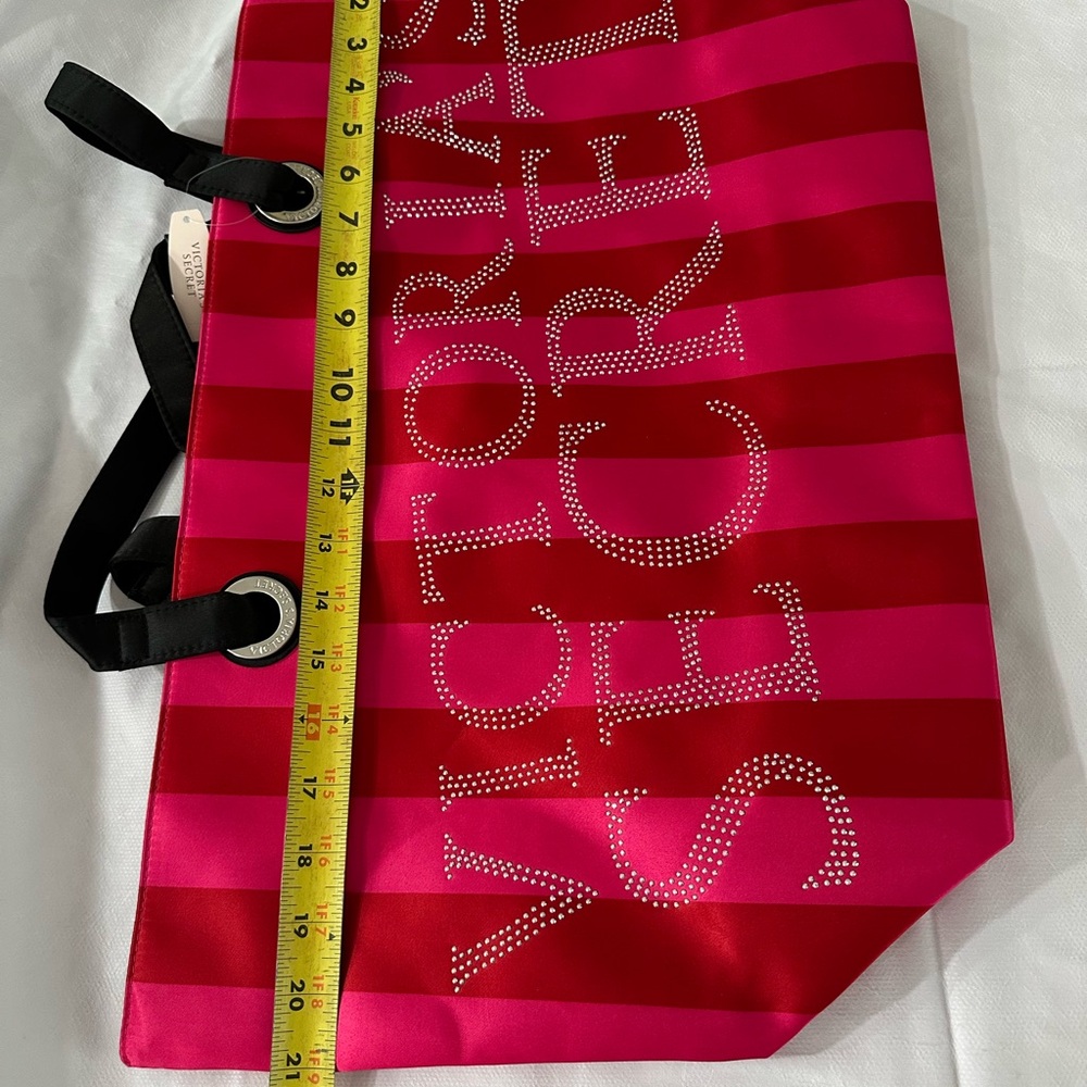 Victoria's Secret Bold Pink and Red Tote